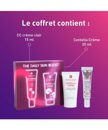 Erborian CC Cream with Centella Asiatica Lightweight Skin Perfector - Korean Skincare Tinted Moisturizer Fair Shade SPF 25 - Dor 15 ml + Golden 15 ml + 20 ml - Buy Online on SooperMarket.com