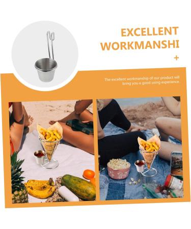 PRETYZOOM 2 Pcs Sauce Cup Appetizer Plates Sauce Dishes Mini Side Dishes Individual Saucers Bowl Bbq Sauce Bowls Prep Bowl Mini Measuring Cup Dipping Stainless Steel American Style - Buy Online on SooperMarket.com
