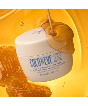 Coco & Eve Pro Youth Hair & Scalp Mask | Anti-Aging Treatment for Shine Volume & Dandruff Control | Hydrated Hair with Honey & Retinol - Shop Internationally - Buy Online on SooperMarket.com
