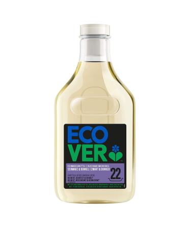 Ecover fine detergent black & dark - lime & lotus (1 l/22 wash loads) liquid detergent with plant -based ingredients ecover detergent for dark laundry 1 l (1 Pack)