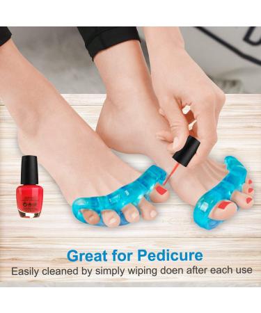 2 Pair Gel Toe Separators & Straighteners - Bunion Relief & Pain Alleviation for Men & Women (Size L 9-14/12-14) - Buy Online on SooperMarket.com