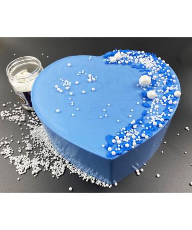Edible Pearl Sugar Sprinkles White Candy 120g/ 4.2oz Baking Edible Cake Decorations Cupcake Toppers Cookie Decorating Ice Cream Toppings Celebrations Shaker Jar Wedding Shower Party Chirstmas Supplies A white - Buy Online on SooperMarket.com