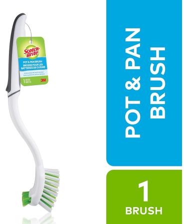 Scotch-Brite Pot Pan and Dish Brush Flexible Bristles Double Sided Scrub Brush Pot and Pan Brush - Buy Online on SooperMarket.com