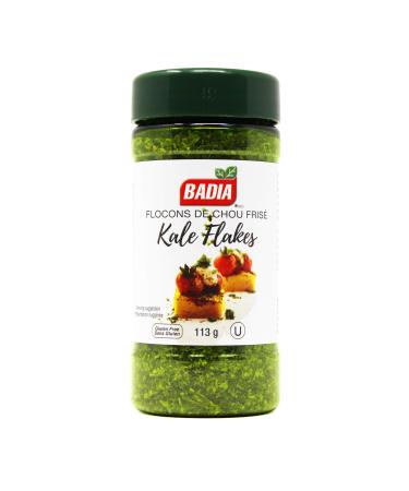 Badia Spices | Dried Kale Flakes | Dehydrated Kale Leaves | Gourmet Seasoning | Nutritious Superfood | Healthy Delicious & Flavourful | Gluten Free | MSG-Free |113g Kale Flakes Seasoning