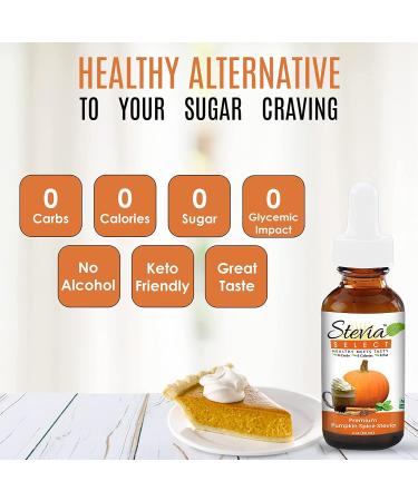 Stevia Select Pumpkin Spice Liquid Stevia Drops - 2 Oz | Zero Calorie Sweetener Extracted from Sweet Leaf | Keto Friendly & Sugar-Free - Buy Online on SooperMarket.com