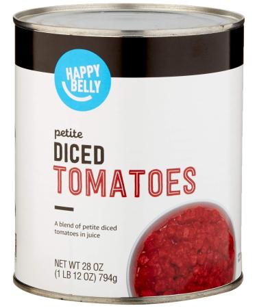 Amazon Brand - Happy Belly Petite Diced Tomatoes, 28 Ounce