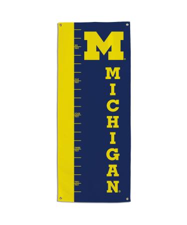 NCAA Michigan Wolverines Growth Chart Banner, Team Colors, one size