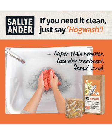 Sallye Ander Hogwash Soap - All-Natural Laundry Treatment Scrub Bar with Cornmeal - Handmade Hand Wash - Buy Online on SooperMarket.com