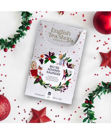 ETS TEE Advent Calendar - 24 Organic Teas | Fruit Herbal Green & Black Tea | Perfect Christmas Gift - Buy Online on SooperMarket.com