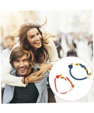 Abaodam 4 pcs couple bracelet his and hers bracelets for couples beach bracelet bracelets for boyfriend women s suits women's bracelets women bracelets Lover Wrist Chain Wrist Decor chic 7.5x6cmx3pcs As Shownx3pcs - Buy Online on SooperMarket.com