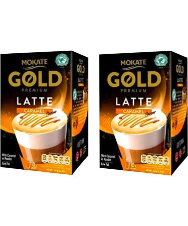 Mokate Gold Premium Latte Caramel Flavour with Caramel in Powder *2x boxes 10x sachets* - Buy Online on SooperMarket.com