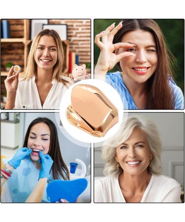 Gold Teeth Caps | 14k Gold Realistic Fake Teeth Grills | Gold Plated Realistic Fake Teeth Grills Gold Finish Eye Catching and Stylish Tooth Caps for Women and Men Rose Gold - Buy Online on SooperMarket.com