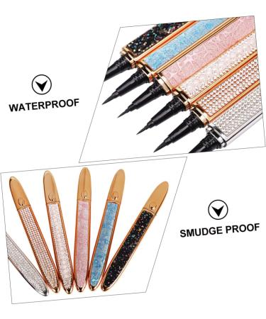 PLAFOPE Liquid Eye Liner 2pcs Diamond Eyeliner Rhinestone Eyeliner Elf Eyeliner Self-adhesive Eyeliners Household 1 count (Pack of 1) Assorted Color - Buy Online on SooperMarket.com