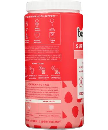 Bellway Super Fiber + Fruit Raspberry Lemon Powder - 8.3 oz (Pack of 1) | No Sugar Added, Gluten-Free - Buy Online on SooperMarket.com