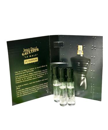 Jean Paul Gaultier Le Male Le Parfum Men Eau De Parfume Intense Sample Spray 1.5 ml / 0.05 fl oz (set of 3) - Buy Online on SooperMarket.com