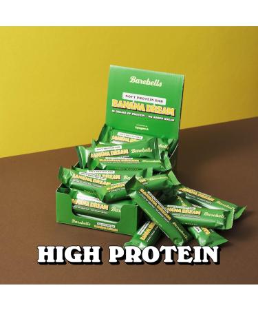 Barebells Protein Bars | 16g protein low carb chocolate bars | after workout low calorie snacks 12 x 55g (Soft Bars Banana Dream) - Buy Online on SooperMarket.com