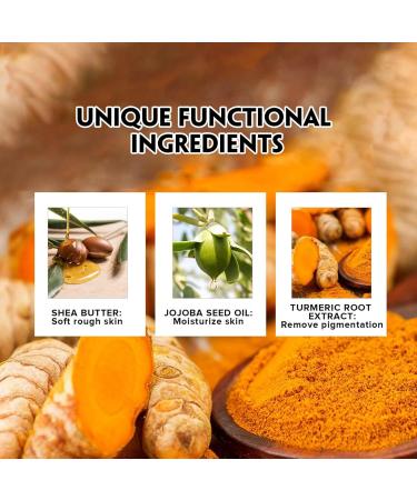 Turmeric Body Scrub Body Scrub Exfoliator Turmeric Exfoliating Body Scrub Face Scrub Turmeric Salt Scrub Dark Spots Exfoliating Body Scrub Brightening Body Scrub for Deep Cleansing Moisturizing - Buy Online on SooperMarket.com
