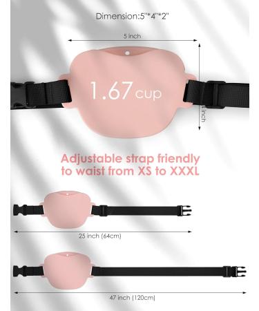 Gobeigo Pink Silicone Dog Treat Bags with Clicker - Magnetic Closure for Training & Walks | Puppy Fanny Pack - Buy Online on SooperMarket.com