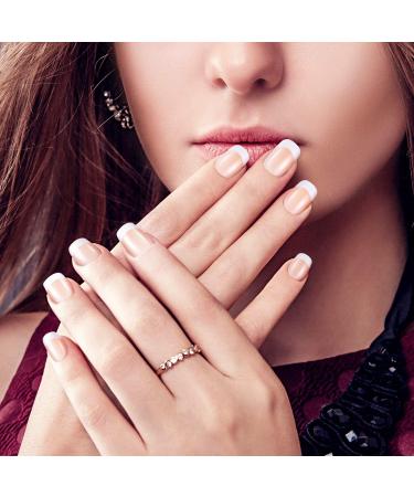 72 Pieces French Artificial Nails - Short & Medium-Sized Fake Acrylic Fingernails Set with Nail Files & Accessories for Nail Art - Perfect for All Sizes - Buy Online on SooperMarket.com
