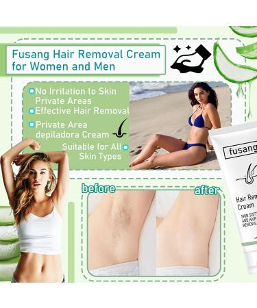 Hair Removal Cream for Women & Men - 120ml Smooth Skin Solution for Arms Legs Bikini Underarms | Moisturizing & Mild Formula - Buy Online on SooperMarket.com