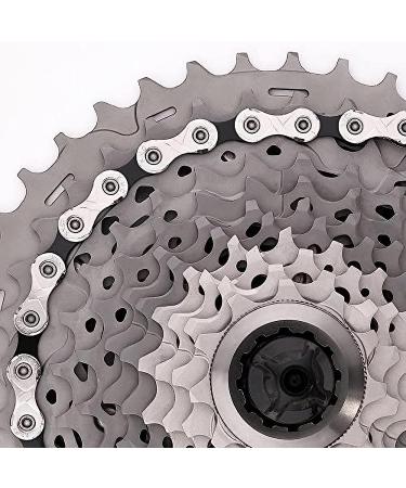 KMC X11 11 Speed Chain - 118 Links - Silver and Black Bicycle Chain with Quick Link - Buy Online on SooperMarket.com