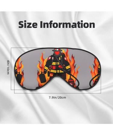 SSIMOO Firefighter Eye Mask | Soft & Breathable Sleep Patch for Women | Perfect for Travel & Relaxation | Black - Buy Online on SooperMarket.com