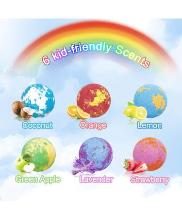 Panspace Unicorn Bath Bombs for Girls | 6 Organic Bath Bombs Gift Set with Jewelry Inside | Handmade Bubble Bath Fizz Ball Kit for Kids | Surprise Toys for Girls Birthday & Christmas - Buy Online on SooperMarket.com
