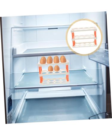 OSALADI Egg Grid Clear Plastic Tray Clear Plastic Eggs Clear Egg Container Egg Carton Side Door Memory Transparent 22.3X16.2X10.1CM - Buy Online on SooperMarket.com