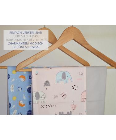 Elephant Pink Changing Mat Cover 75x85 cm - Removable 100% Cotton Baby Changing Pad Cover - Buy Online on SooperMarket.com