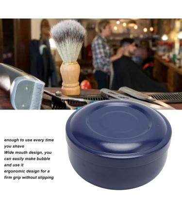 Men's Dark Blue Wide-Necked Plastic Soap Bowl - Perfect for Shaving Soap and Foam - Buy Online on SooperMarket.com