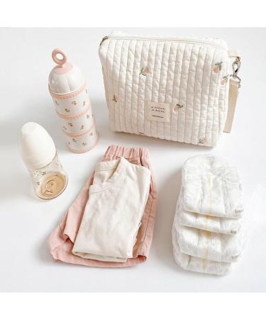 Universal Portable Baby Wrap Pockets & Diaper Bags for Newborns | Mini Diamond Organizer for Moms | Zippered Embroidered Printed Bear Design - Buy Online on SooperMarket.com
