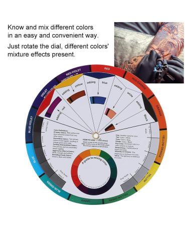 Multi-Color Tattoo Color Wheel Guide for Art Classroom & Business - Buy Online on SooperMarket.com