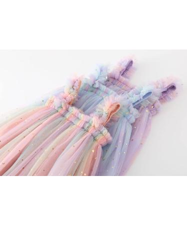 PythJooh Baby Girl Tulle Dress with Butterfly Wings Tutu Princess Dress | 6-9 Months | Starry Pink - Buy Online on SooperMarket.com
