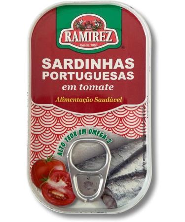 Portuguese Sardines In Tomato Sauce - 3 x 125 g - Ramirez - Portugal - Buy Online on SooperMarket.com