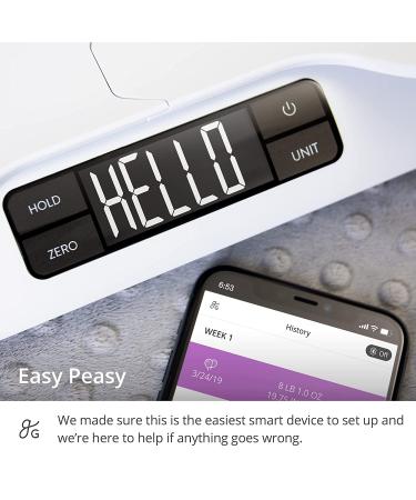 Greater Goods Smart Baby Scale | Accurately Chart Baby's Progress | In-House Algorithm for Wiggly Babies | Infant & Toddler Scale (Bluetooth Connected) - Buy Online on SooperMarket.com