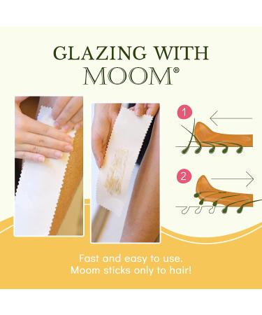 MOOM Organic Hair Remover Kit - All-Natural Glaze for Whole Body, Underarm, and Bikini Hair Removal - Infused with Tea Tree Oil - Ideal for Sensitive Skin - 6oz - Buy Online on SooperMarket.com