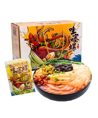 Liuzhou Specialty Rice Noodles308g/bag Spicy noodles Hot and sour noodles instant rice noodles delicious spicy rice noodles vermicelli snacks specialty food (10bags) 1.00 g (Pack of 1)