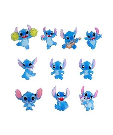 Cartooon Stitch Hair Clips Blue Stitch Hair Hand 10pcs Stitch Hair Barrettes Accessories Pretty Hairpins Gift for Girls Student