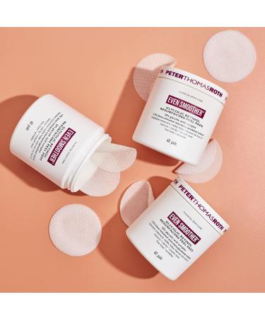 Peter Thomas Roth Even Smoother Glycolic Retinol Resurfacing Peel Pads - 60 ct | Glycolic Acid & Retinol Facial Peel - Buy Online on SooperMarket.com
