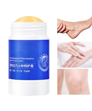 TBeautfave Moisturising Solid Hand Cream Stick Anti Cracking Care Cream Cracked Heel Repair Cream Moisturizing Cream For Dry Cracked Feet Hands Elbows No Sticky Residue Orange Scent 40g