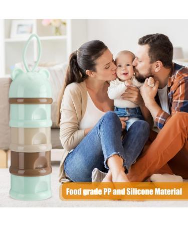 RosewineC 4-in-1 Portable Milk Powder Dispenser for Baby Feeding - 240ml Travel Storage Container - Buy Online on SooperMarket.com