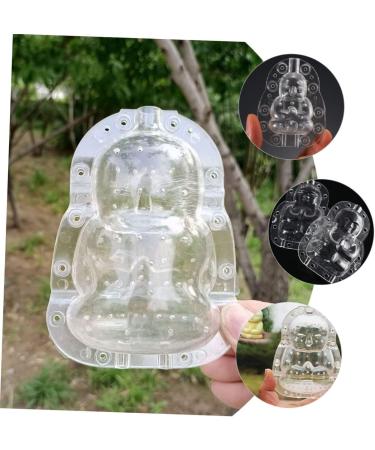 KALLORY 4 pcs Tiny Melon Duddha Stereotypes Pear Watermelon Plastic Shaping Adorable Peach Shape Transparentx2pcs 10x7cmx2pcs - Buy Online on SooperMarket.com
