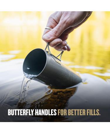GRAYL Titanium UltraPress 500ml Water Filter Bottle - Covert Black | Ideal for Hiking Camping Survival & Travel - Buy Online on SooperMarket.com