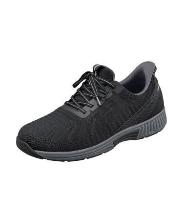 Orthofeet Hands-Free Orthopedic Men's Slip-in Sneaker Yari 44 EU Wide Black