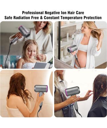 2000W Professional Ionic Hair Dryer with Diffuser - 2 Speeds, 3 Heating Levels - Ideal for Home, Salon, and Travel - Buy Online on SooperMarket.com