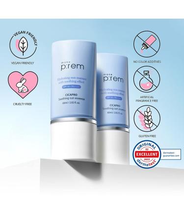 MAKEPREM CICA Pro Soothing Sun Essence SPF 50+ PA++++ - Daily Hydrating Lotion - Buy Online on SooperMarket.com