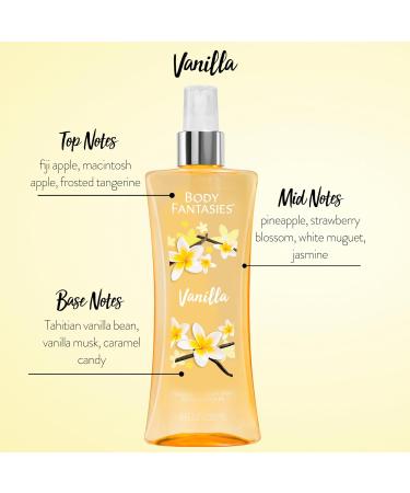 Body Fantasies Fragrance Body Spray Vanilla 8 Ounce 8 Fl Oz (Pack of 1) - Buy Online on SooperMarket.com
