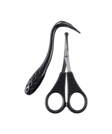 Mikki Dog Cat Ear and Face Grooming Care Set - Scissors and Comb Set for Face Ear Nose and Paw Single