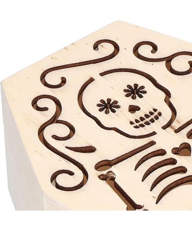 Decorative Wooden Coffin Pet Burial Coffin Gothic Style for Coffin Box for Small Pets for Hamsters for Halloween Party Decor(#2) - Buy Online on SooperMarket.com