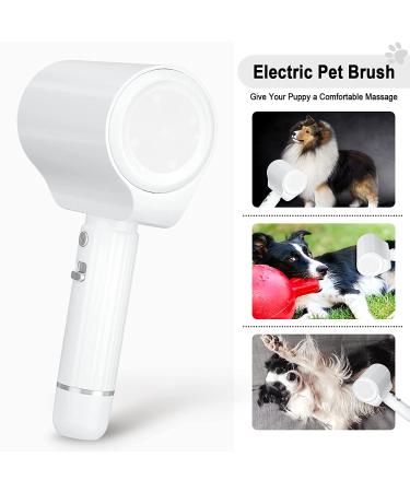 HOMREALM Electric Dog Brush - High-Efficiency Slicker Brush for Long Haired Dogs | Eco-Friendly Pet Grooming Tool for Shedding | Portable and Time-Saving - Buy Online on SooperMarket.com